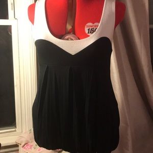 Black and white tank